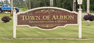 Albion Town Court sign